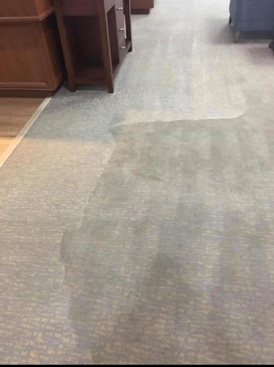 Cleaned carpet